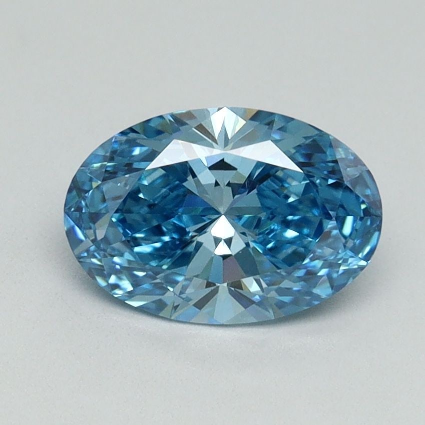 Loose Diamond - OVAL 1.1ct Fancy Vivid Blue VVS2: Loose Diamond - OVAL 1.1ct Fancy Vivid Blue VVS2 Source: This is a real non-mined Diamond that has been grown in a lab Shape: OVAL Carats: 1.1 Color: Fancy Vivid Blue Certification: IGI Video: