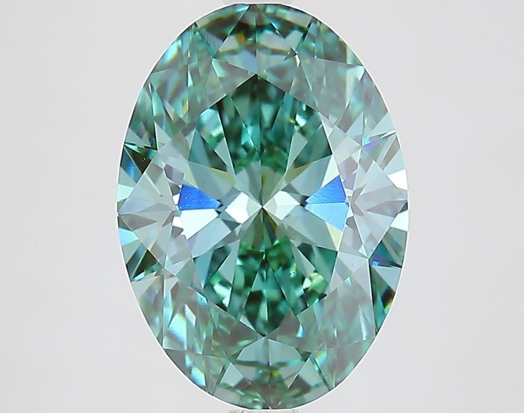 Loose Diamond - OVAL 3.64ct Fancy Vivid Green VS1: Loose Diamond - OVAL 3.64ct Fancy Vivid Green VS1 Source: This is a real non-mined Diamond that has been grown in a lab Shape: OVAL Carats: 3.64 Color: Fancy Vivid Green Certification: IGI Video: