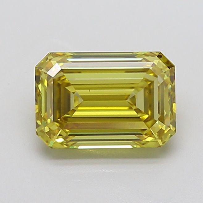 Loose Diamond - EMERALD 3.55ct Fancy Intense Yellow VS1: Loose Diamond - EMERALD 3.55ct Fancy Intense Yellow VS1 Source: This is a real non-mined Diamond that has been grown in a lab Shape: EMERALD Carats: 3.55 Color: Fancy Intense Yellow Certification: IGI