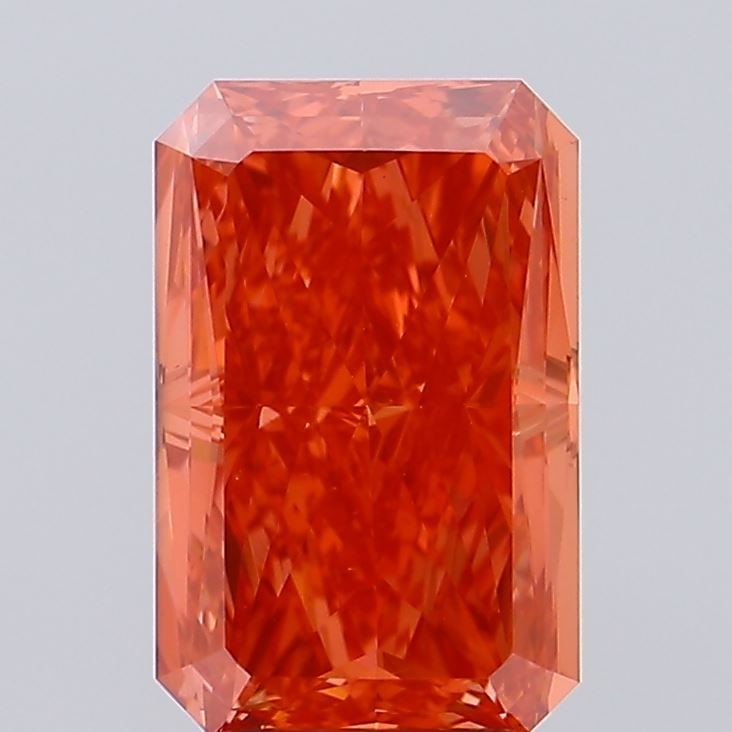 Loose Diamond - RADIANT 4.03ct Fancy Vivid Red VS1: Loose Diamond - RADIANT 4.03ct Fancy Vivid Red VS1 Source: This is a real non-mined Diamond that has been grown in a lab Shape: RADIANT Carats: 4.03 Color: Fancy Vivid Red Certification: NONE Video: