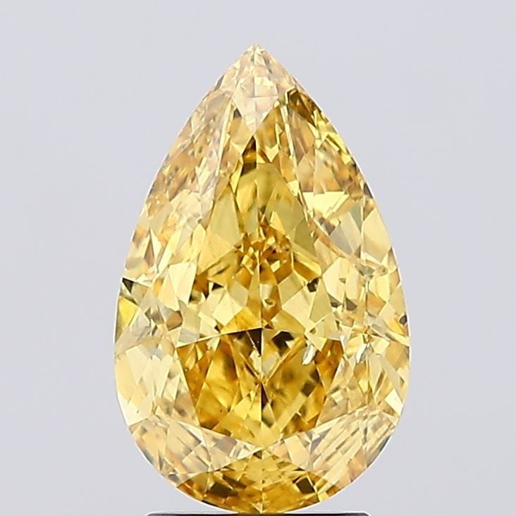Loose Diamond - PEAR 3.05ct Fancy Vivid Yellow SI1: Loose Diamond - PEAR 3.05ct Fancy Vivid Yellow SI1 Source: This is a real non-mined Diamond that has been grown in a lab Shape: PEAR Carats: 3.05 Color: Fancy Vivid Yellow Certification: IGI Video:
