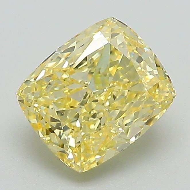 Loose Diamond - CUSHION MODIFIED 1.47ct Fancy Vivid Yellow VS1: Loose Diamond - CUSHION MODIFIED 1.47ct Fancy Vivid Yellow VS1 Source: This is a real non-mined Diamond that has been grown in a lab Shape: CUSHION MODIFIED Carats: 1.47 Color: Fancy Vivid Yellow Cert