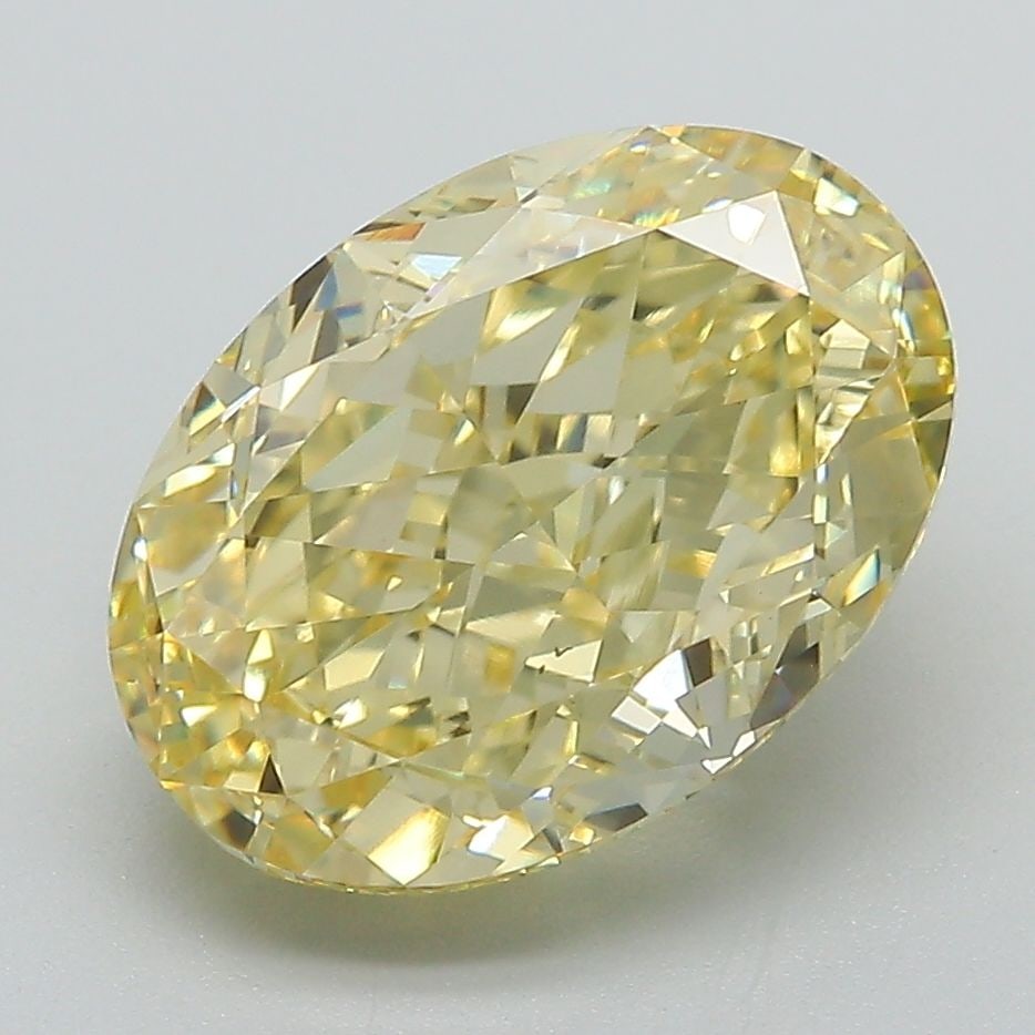 Loose Diamond - OVAL 4.77ct Fancy Intense Yellow VVS2: Loose Diamond - OVAL 4.77ct Fancy Intense Yellow VVS2 Source: This is a real non-mined Diamond that has been grown in a lab Shape: OVAL Carats: 4.77 Color: Fancy Intense Yellow Certification: IGI Vide