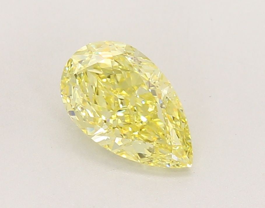 Loose Diamond - PEAR 1.12ct Fancy Intense Yellow VS1: Loose Diamond - PEAR 1.12ct Fancy Intense Yellow VS1 Source: This is a real non-mined Diamond that has been grown in a lab Shape: PEAR Carats: 1.12 Color: Fancy Intense Yellow Certification: IGI Video