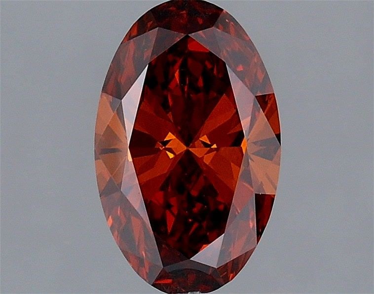 Loose Diamond - OVAL 1.0ct Fancy Vivid Brownish Orange VS1: Loose Diamond - OVAL 1.0ct Fancy Vivid Brownish Orange VS1 Source: This is a real non-mined Diamond that has been grown in a lab Shape: OVAL Carats: 1.0 Color: Fancy Vivid Brownish Orange Certificatio