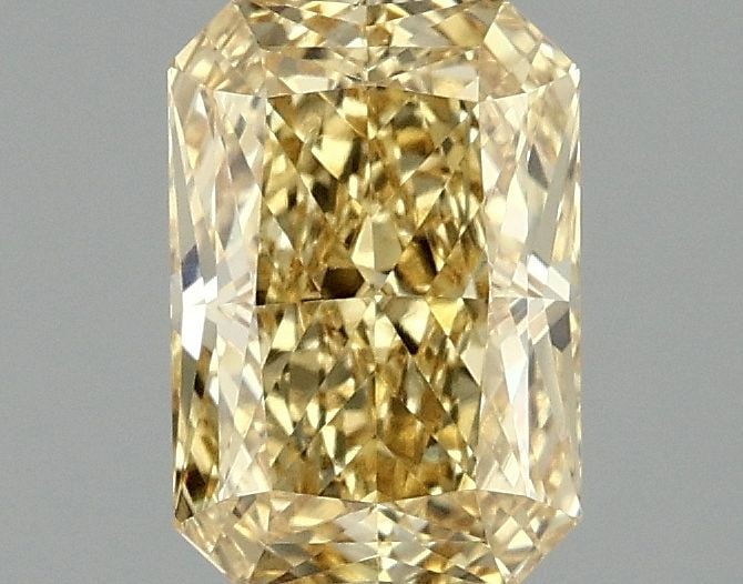 Loose Diamond - RADIANT 1.52ct Fancy Intense Yellow VS2: Loose Diamond - RADIANT 1.52ct Fancy Intense Yellow VS2 Source: This is a real non-mined Diamond that has been grown in a lab Shape: RADIANT Carats: 1.52 Color: Fancy Intense Yellow Certification: NON