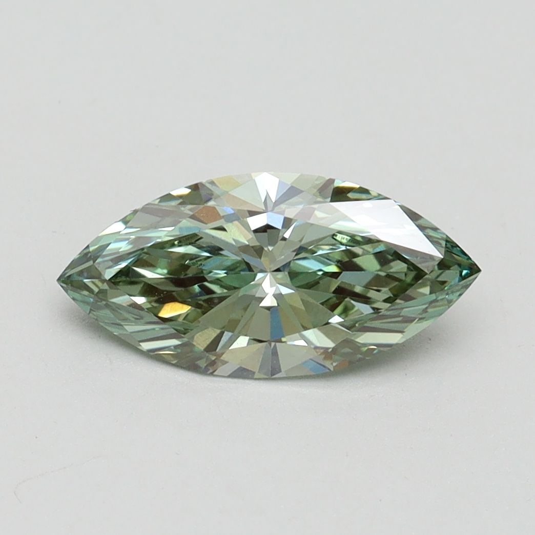 Loose Diamond - MARQUISE 1.13ct Fancy Intense Green VS1: Loose Diamond - MARQUISE 1.13ct Fancy Intense Green VS1 Source: This is a real non-mined Diamond that has been grown in a lab Shape: MARQUISE Carats: 1.13 Color: Fancy Intense Green Certification: IGI