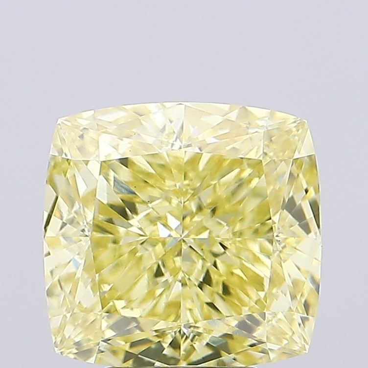 Loose Diamond - CUSHION MODIFIED 5.2ct Fancy Intense Yellow VS1: Loose Diamond - CUSHION MODIFIED 5.2ct Fancy Intense Yellow VS1 Source: This is a real non-mined Diamond that has been grown in a lab Shape: CUSHION MODIFIED Carats: 5.2 Color: Fancy Intense Yellow Ce