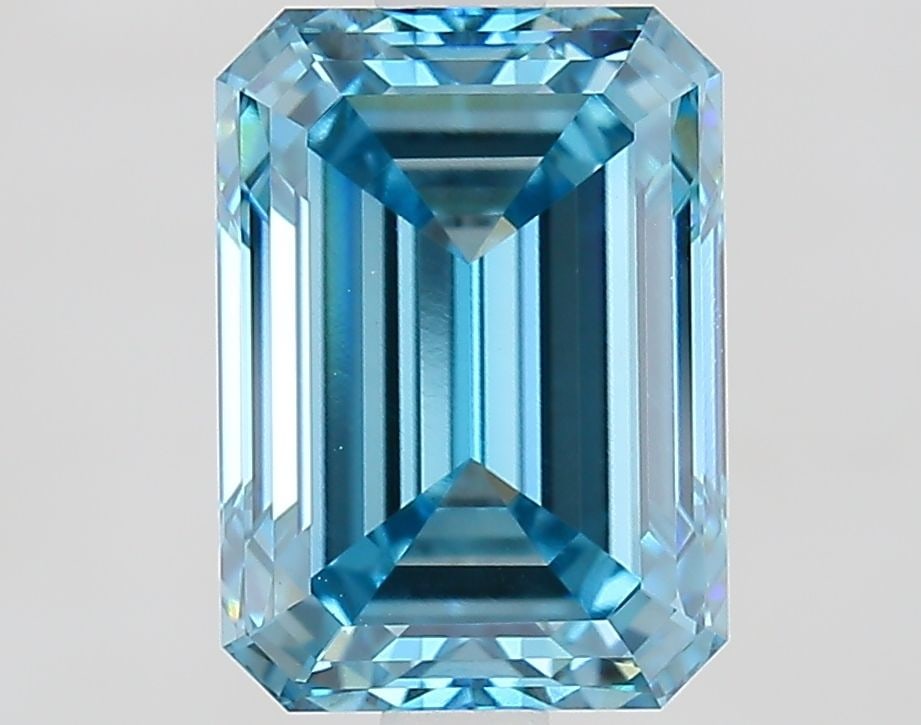 Loose Diamond - EMERALD 2.91ct Fancy Vivid Blue VVS2: Loose Diamond - EMERALD 2.91ct Fancy Vivid Blue VVS2 Source: This is a real non-mined Diamond that has been grown in a lab Shape: EMERALD Carats: 2.91 Color: Fancy Vivid Blue Certification: IGI Video: