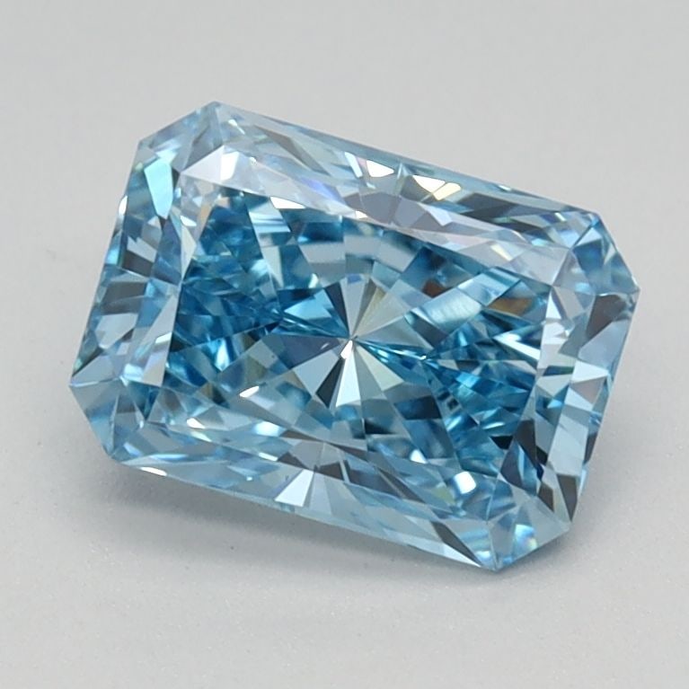 Loose Diamond - RADIANT 1.06ct Fancy Vivid Blue VS2: Loose Diamond - RADIANT 1.06ct Fancy Vivid Blue VS2 Source: This is a real non-mined Diamond that has been grown in a lab Shape: RADIANT Carats: 1.06 Color: Fancy Vivid Blue Certification: IGI Video: