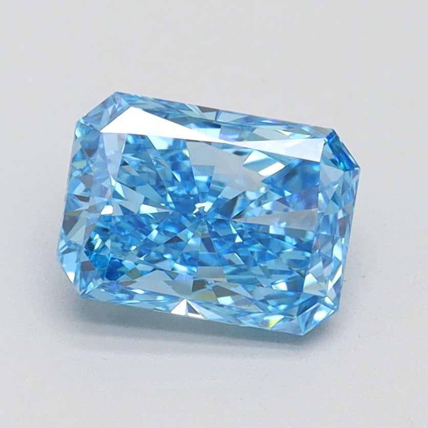 Loose Diamond - RADIANT 1.5ct Fancy Vivid Blue VS1: Loose Diamond - RADIANT 1.5ct Fancy Vivid Blue VS1 Source: This is a real non-mined Diamond that has been grown in a lab Shape: RADIANT Carats: 1.5 Color: Fancy Vivid Blue Certification: IGI Video:
