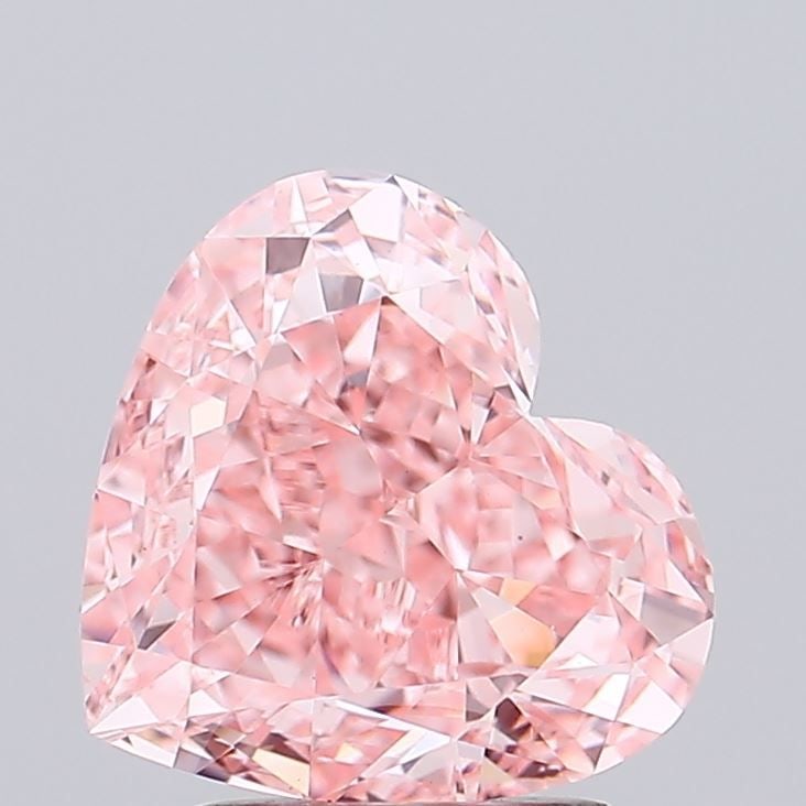 Loose Diamond - HEART 2.75ct Fancy Vivid Pink VVS2: Loose Diamond - HEART 2.75ct Fancy Vivid Pink VVS2 Source: This is a real non-mined Diamond that has been grown in a lab Shape: HEART Carats: 2.75 Color: Fancy Vivid Pink Certification: IGI Video: