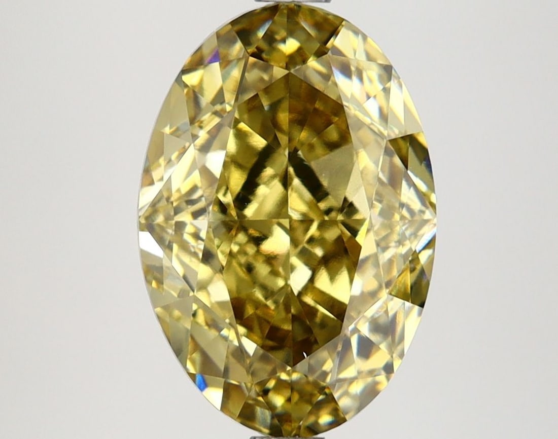 Loose Diamond - OVAL 4.15ct Fancy Vivid Gray Yellow VS1: Loose Diamond - OVAL 4.15ct Fancy Vivid Gray Yellow VS1 Source: This is a real non-mined Diamond that has been grown in a lab Shape: OVAL Carats: 4.15 Color: Fancy Vivid Gray Yellow Certification: IGI
