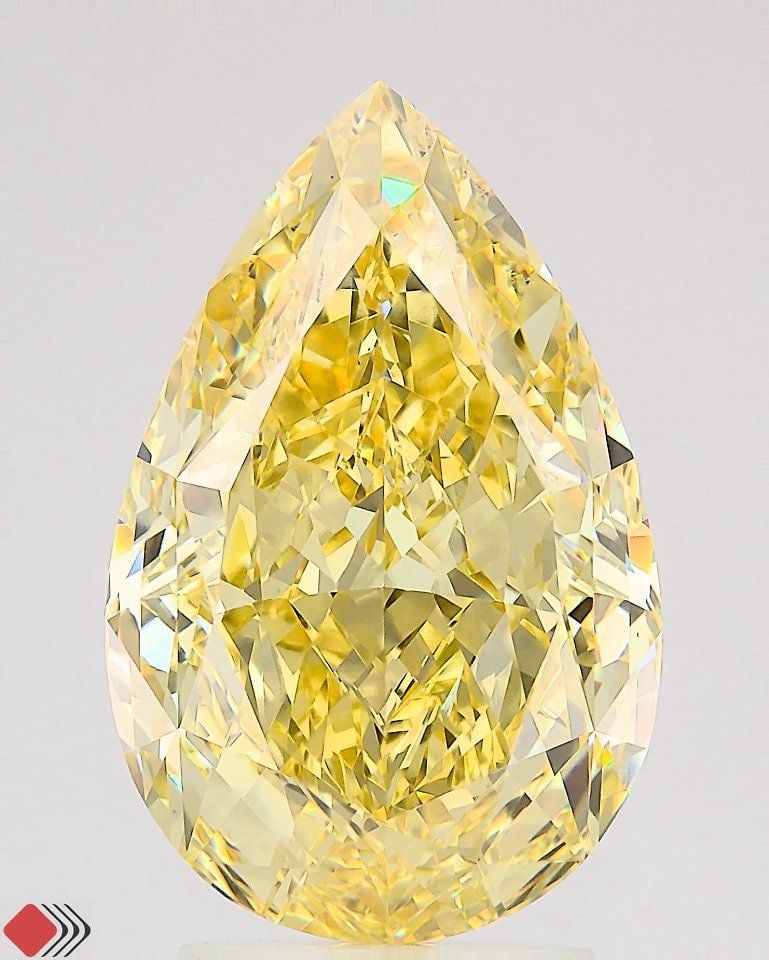 Loose Diamond - PEAR 4.71ct Fancy Intense Yellow VS1: Loose Diamond - PEAR 4.71ct Fancy Intense Yellow VS1 Source: This is a real non-mined Diamond that has been grown in a lab Shape: PEAR Carats: 4.71 Color: Fancy Intense Yellow Certification: IGI Video