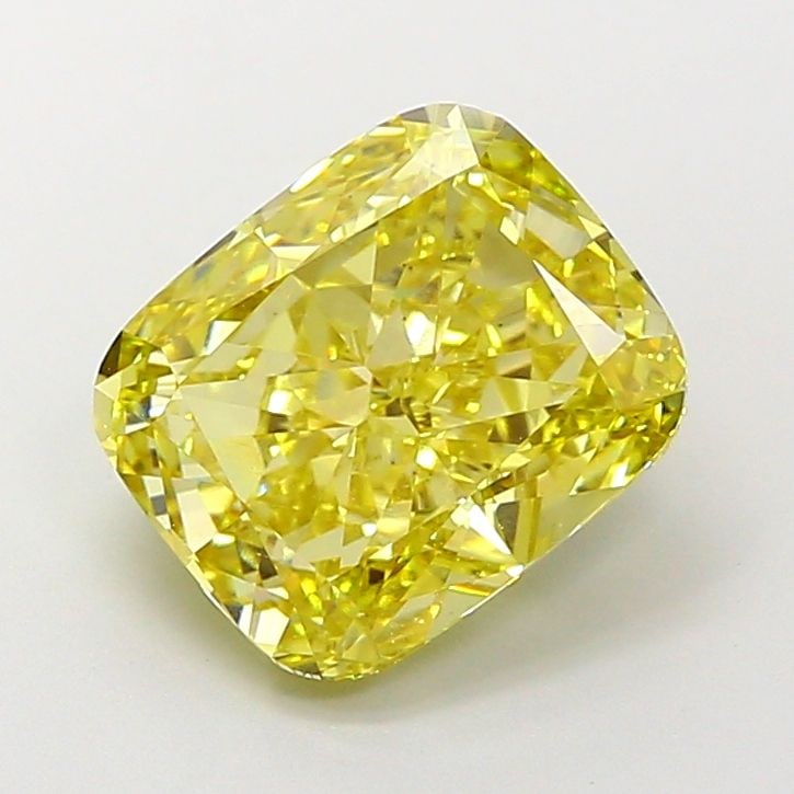 Loose Diamond - CUSHION MODIFIED 4.01ct Fancy Intense Yellow VS2: Loose Diamond - CUSHION MODIFIED 4.01ct Fancy Intense Yellow VS2 Source: This is a real non-mined Diamond that has been grown in a lab Shape: CUSHION MODIFIED Carats: 4.01 Color: Fancy Intense Yellow