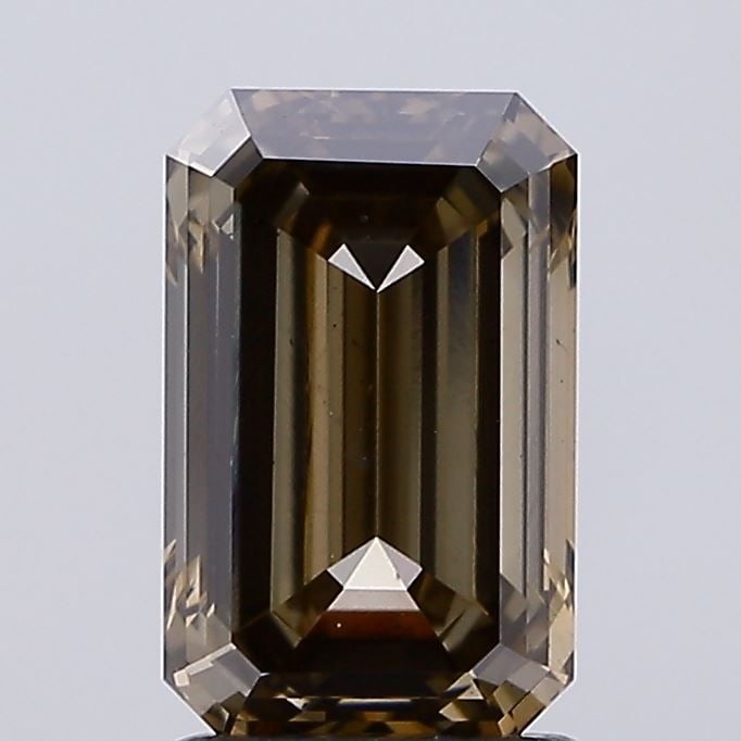 Loose Diamond - EMERALD 2.04ct Fancy Light Brown Gray VS2: Loose Diamond - EMERALD 2.04ct Fancy Light Brown Gray VS2 Source: This is a real non-mined Diamond that has been grown in a lab Shape: EMERALD Carats: 2.04 Color: Fancy Light Brown Gray Certification: