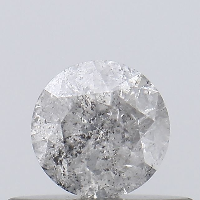 Loose Diamond - ROUND 0.34ct Salt and Pepper I3: Loose Diamond - ROUND 0.34ct Salt and Pepper I3 Source: Natural Shape: ROUND Carats: 0.34 Color: Salt and Pepper Certification: NONE Video: