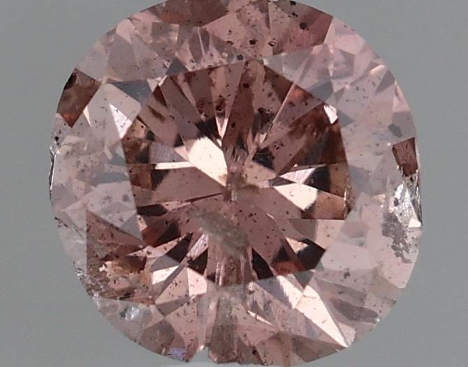 Loose Diamond - ROUND 0.5ct Fancy Deep Brownish Orangey Pink: Loose Diamond - ROUND 0.5ct Fancy Deep Brownish Orangey Pink Source: Natural Shape: ROUND Carats: 0.5 Color: Fancy Deep Brownish Orangey Pink Certification: GIA Video: