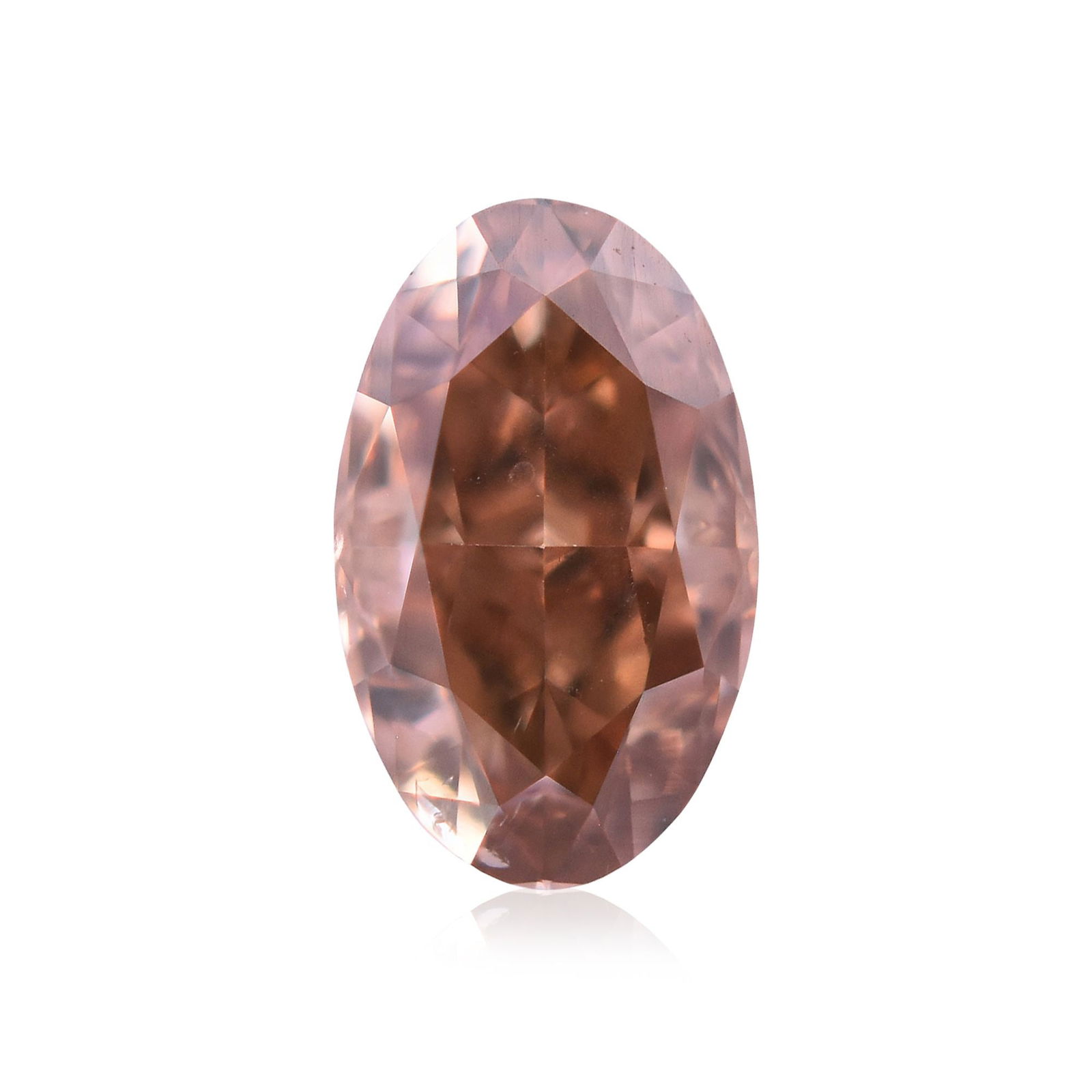 Loose Diamond - OVAL 0.45ct Fancy Deep Brownish Orangey Pink SI1: Loose Diamond - OVAL 0.45ct Fancy Deep Brownish Orangey Pink SI1 Source: Natural Shape: OVAL Carats: 0.45 Color: Fancy Deep Brownish Orangey Pink Certification: GIA Video: