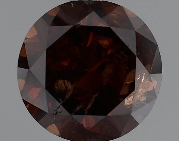 Loose Diamond - ROUND 0.93ct Fancy Dark Orangey Brown: Loose Diamond - ROUND 0.93ct Fancy Dark Orangey Brown Source: Natural Shape: ROUND Carats: 0.93 Color: Fancy Dark Orangey Brown Certification: GIA Video: