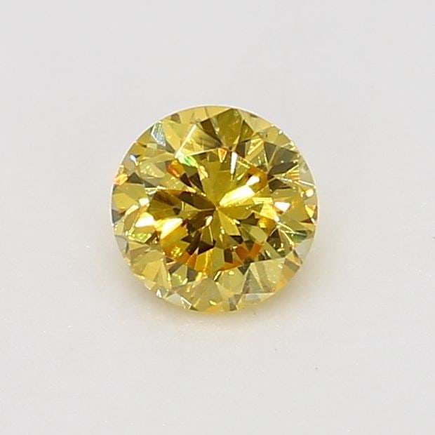 Loose Diamond - ROUND 0.15ct Fancy Vivid Yellow VS2: Loose Diamond - ROUND 0.15ct Fancy Vivid Yellow VS2 Source: Natural Shape: ROUND Carats: 0.15 Color: Fancy Vivid Yellow Certification: GIA Video: