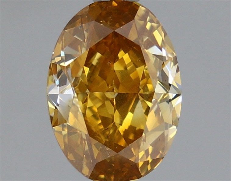 Loose Diamond - OVAL 1.34ct Fancy Deep Brownish Orangey Yellow I1: Loose Diamond - OVAL 1.34ct Fancy Deep Brownish Orangey Yellow I1 Source: Natural Shape: OVAL Carats: 1.34 Color: Fancy Deep Brownish Orangey Yellow Certification: GIA Video: