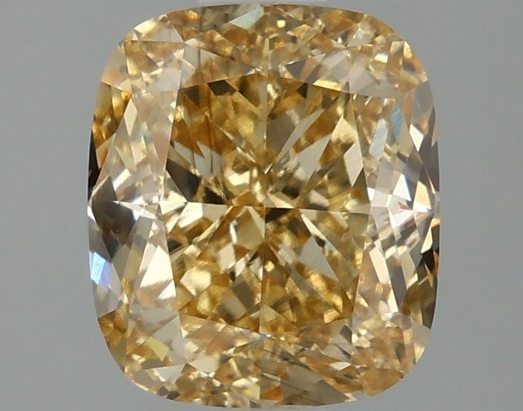 Loose Diamond - CUSHION MODIFIED 3.07ct Fancy Intense Yellow VS2: Loose Diamond - CUSHION MODIFIED 3.07ct Fancy Intense Yellow VS2 Source: This is a real non-mined Diamond that has been grown in a lab Shape: CUSHION MODIFIED Carats: 3.07 Color: Fancy Intense Yellow