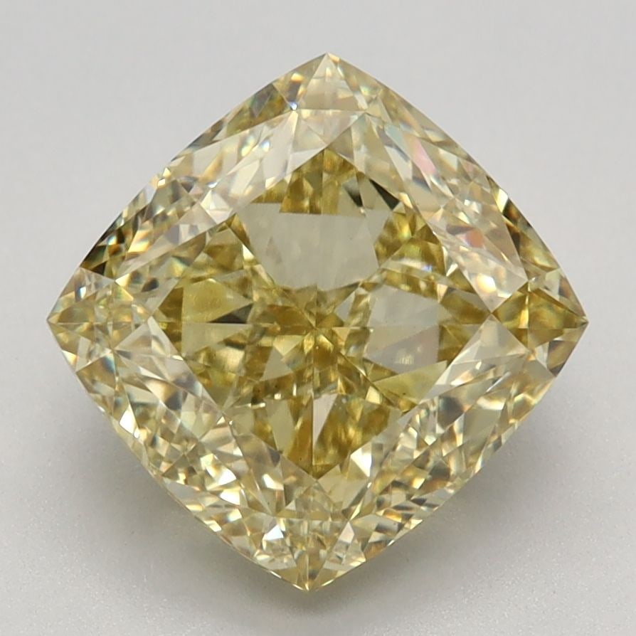 Loose Diamond - CUSHION MODIFIED 3.19ct Fancy Intense Yellow VS1: Loose Diamond - CUSHION MODIFIED 3.19ct Fancy Intense Yellow VS1 Source: This is a real non-mined Diamond that has been grown in a lab Shape: CUSHION MODIFIED Carats: 3.19 Color: Fancy Intense Yellow