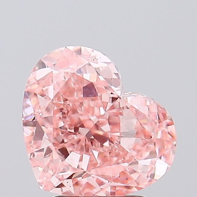 Loose Diamond - HEART 3.51ct Fancy Vivid Pink VS2: Loose Diamond - HEART 3.51ct Fancy Vivid Pink VS2 Source: This is a real non-mined Diamond that has been grown in a lab Shape: HEART Carats: 3.51 Color: Fancy Vivid Pink Certification: IGI Video: