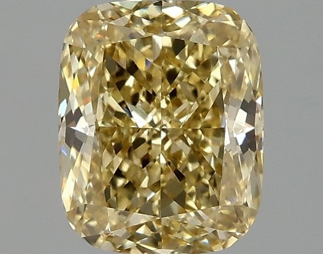 Loose Diamond - CUSHION MODIFIED 1.07ct Fancy Intense Yellow VS1: Loose Diamond - CUSHION MODIFIED 1.07ct Fancy Intense Yellow VS1 Source: This is a real non-mined Diamond that has been grown in a lab Shape: CUSHION MODIFIED Carats: 1.07 Color: Fancy Intense Yellow