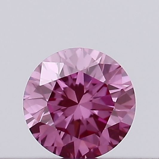 Loose Diamond - ROUND 0.12ct Fancy Vivid Pink VS1: Loose Diamond - ROUND 0.12ct Fancy Vivid Pink VS1 Source: This is a real non-mined Diamond that has been grown in a lab Shape: ROUND Carats: 0.12 Color: Fancy Vivid Pink Certification: IGI Video: