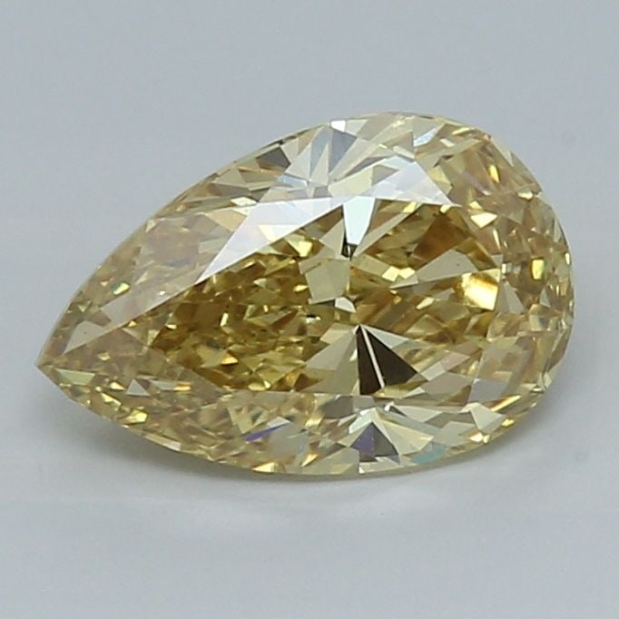 Loose Diamond - PEAR 2.57ct Fancy Vivid Yellow VS1: Loose Diamond - PEAR 2.57ct Fancy Vivid Yellow VS1 Source: This is a real non-mined Diamond that has been grown in a lab Shape: PEAR Carats: 2.57 Color: Fancy Vivid Yellow Certification: IGI Video: