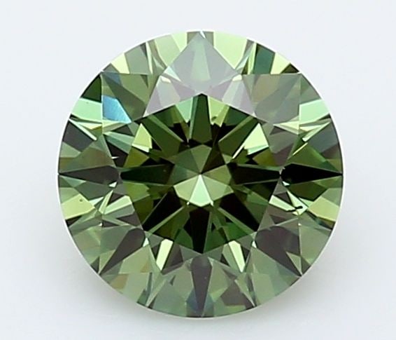 Ideal Loose Diamond - ROUND 1.25ct Fancy Vivid Green VS2: Ideal Loose Diamond - ROUND 1.25ct Fancy Vivid Green VS2 Source: This is a real non-mined Diamond that has been grown in a lab Shape: ROUND Carats: 1.25 Color: Fancy Vivid Green Certification: IGI Vid