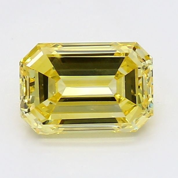 Loose Diamond - EMERALD 0.75ct Fancy Vivid Yellow VS2 (1 of 1)