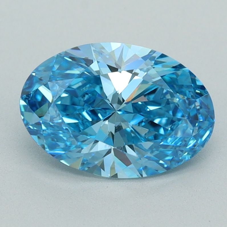 Loose Diamond - OVAL 1.54ct Fancy Vivid Blue VS1: Loose Diamond - OVAL 1.54ct Fancy Vivid Blue VS1 Source: This is a real non-mined Diamond that has been grown in a lab Shape: OVAL Carats: 1.54 Color: Fancy Vivid Blue Certification: IGI Video: