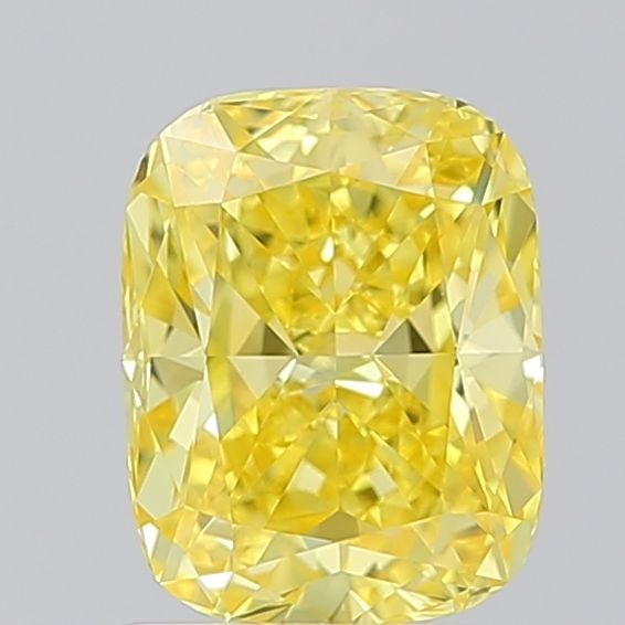 Loose Diamond - CUSHION BRILLIANT 1.5ct Fancy Vivid Yellow VVS1: Loose Diamond - CUSHION BRILLIANT 1.5ct Fancy Vivid Yellow VVS1 Source: This is a real non-mined Diamond that has been grown in a lab Shape: CUSHION BRILLIANT Carats: 1.5 Color: Fancy Vivid Yellow Cer