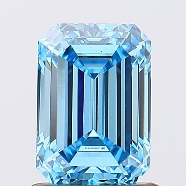Loose Diamond - EMERALD 1.04ct Fancy Vivid Blue VS1: Loose Diamond - EMERALD 1.04ct Fancy Vivid Blue VS1 Source: This is a real non-mined Diamond that has been grown in a lab Shape: EMERALD Carats: 1.04 Color: Fancy Vivid Blue Certification: IGI Video: