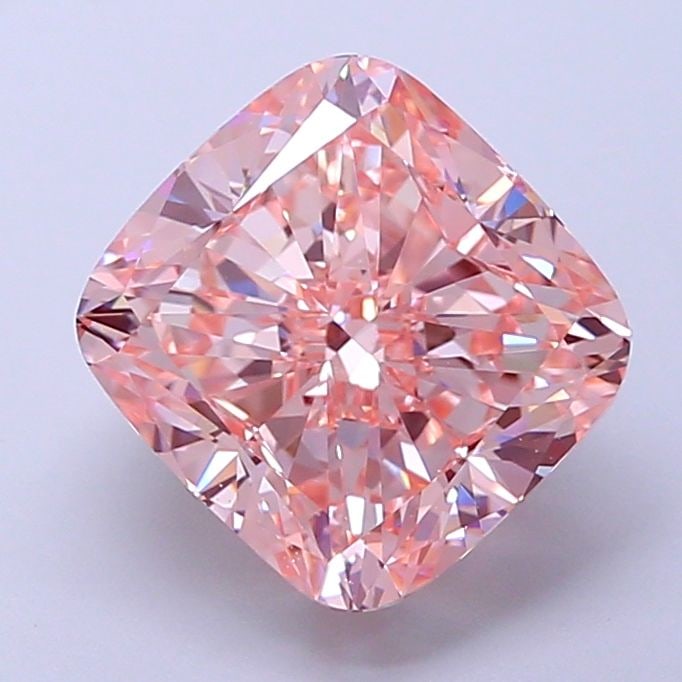 Loose Diamond - CUSHION BRILLIANT 4.0ct Fancy Intense Pink VS1: Loose Diamond - CUSHION BRILLIANT 4.0ct Fancy Intense Pink VS1 Source: This is a real non-mined Diamond that has been grown in a lab Shape: CUSHION BRILLIANT Carats: 4.0 Color: Fancy Intense Pink Cert