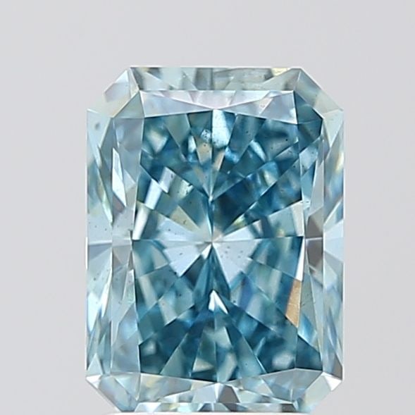 Loose Diamond - RADIANT 2.25ct Fancy Vivid Blue SI1: Loose Diamond - RADIANT 2.25ct Fancy Vivid Blue SI1 Source: This is a real non-mined Diamond that has been grown in a lab Shape: RADIANT Carats: 2.25 Color: Fancy Vivid Blue Certification: IGI Video: