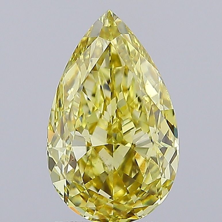 Loose Diamond - PEAR 2.51ct Fancy Intense Yellow VS2: Loose Diamond - PEAR 2.51ct Fancy Intense Yellow VS2 Source: This is a real non-mined Diamond that has been grown in a lab Shape: PEAR Carats: 2.51 Color: Fancy Intense Yellow Certification: IGI Video