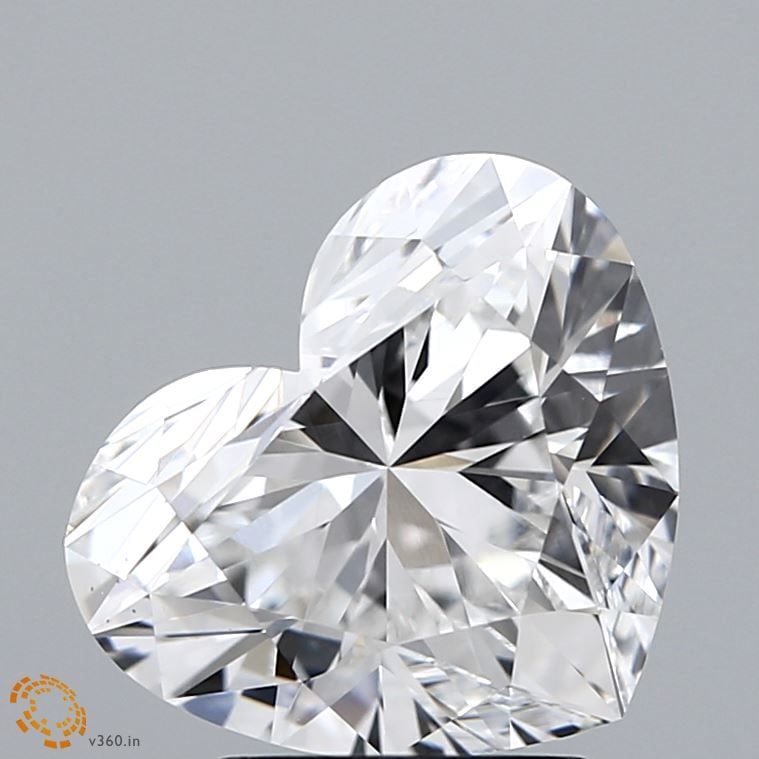 Loose Diamond - HEART 3.08ct E VS1: Loose Diamond - HEART 3.08ct E VS1 Source: This is a real non-mined Diamond that has been grown in a lab Shape: HEART Carats: 3.08 Color: E Clarity: VS1 Certification: GIA Video: