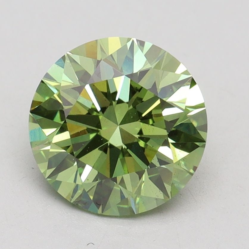 Loose Diamond - ROUND 2.0ct Fancy Vivid Green SI1: Loose Diamond - ROUND 2.0ct Fancy Vivid Green SI1 Source: This is a real non-mined Diamond that has been grown in a lab Shape: ROUND Carats: 2.0 Color: Fancy Vivid Green Certification: IGI Video: