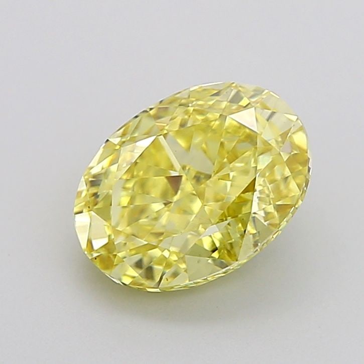 Loose Diamond - OVAL 2.02ct Fancy Intense Yellow VS1: Loose Diamond - OVAL 2.02ct Fancy Intense Yellow VS1 Source: This is a real non-mined Diamond that has been grown in a lab Shape: OVAL Carats: 2.02 Color: Fancy Intense Yellow Certification: IGI Video