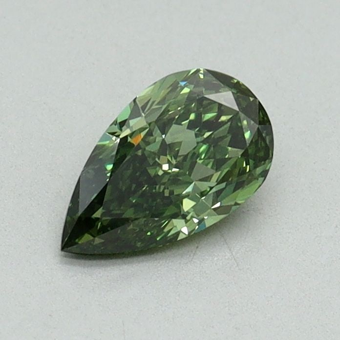 Loose Diamond - PEAR 0.51ct Fancy Vivid Green VS2: Loose Diamond - PEAR 0.51ct Fancy Vivid Green VS2 Source: This is a real non-mined Diamond that has been grown in a lab Shape: PEAR Carats: 0.51 Color: Fancy Vivid Green Certification: IGI Video: