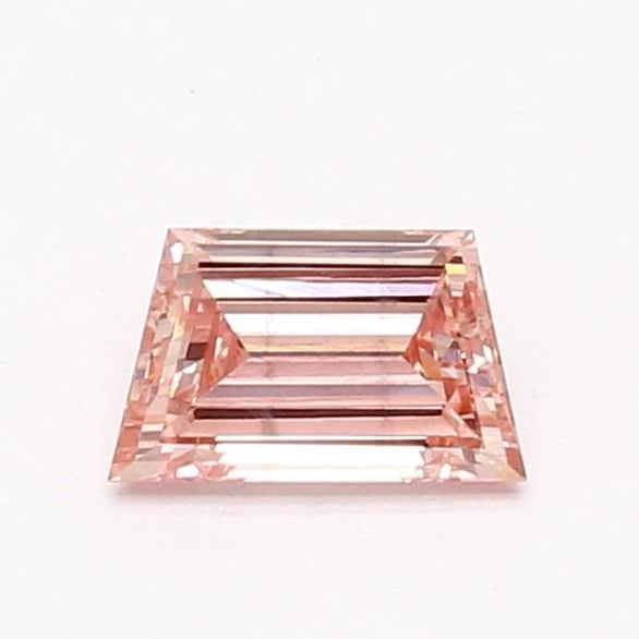 Loose Diamond - TRAPEZOID 0.52ct Pink SI1: Loose Diamond - TRAPEZOID 0.52ct Pink SI1 Source: This is a real non-mined Diamond that has been grown in a lab Shape: TRAPEZOID Carats: 0.52 Color: Pink Certification: NONE Video:
