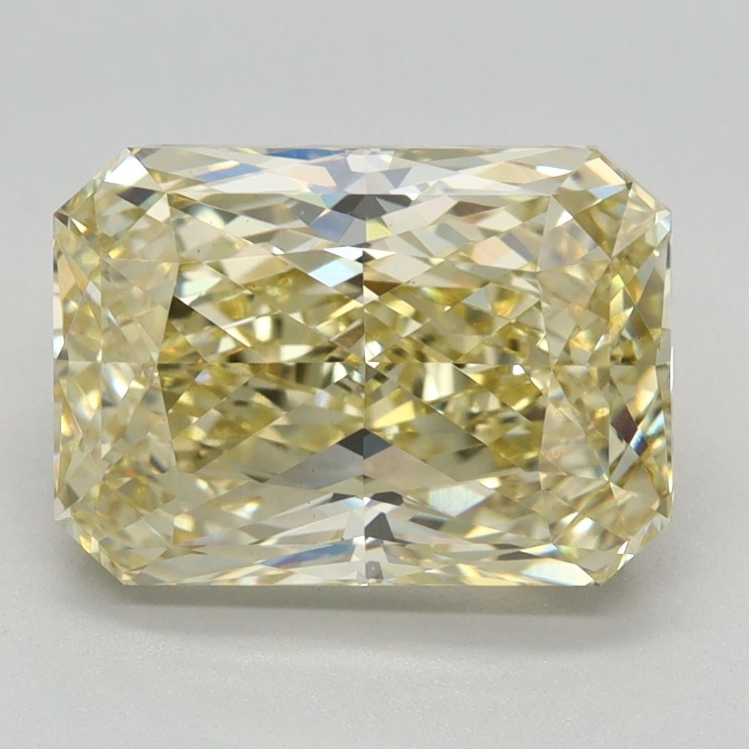 Loose Diamond - RADIANT 4.22ct Fancy Intense Yellow VS1: Loose Diamond - RADIANT 4.22ct Fancy Intense Yellow VS1 Source: This is a real non-mined Diamond that has been grown in a lab Shape: RADIANT Carats: 4.22 Color: Fancy Intense Yellow Certification: IGI