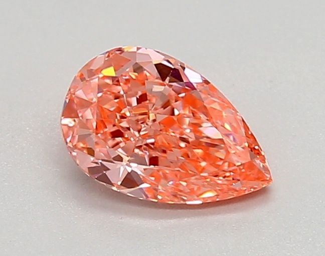 Loose Diamond - PEAR 0.65ct Fancy Vivid Pink VVS2: Loose Diamond - PEAR 0.65ct Fancy Vivid Pink VVS2 Source: This is a real non-mined Diamond that has been grown in a lab Shape: PEAR Carats: 0.65 Color: Fancy Vivid Pink Certification: IGI Video: