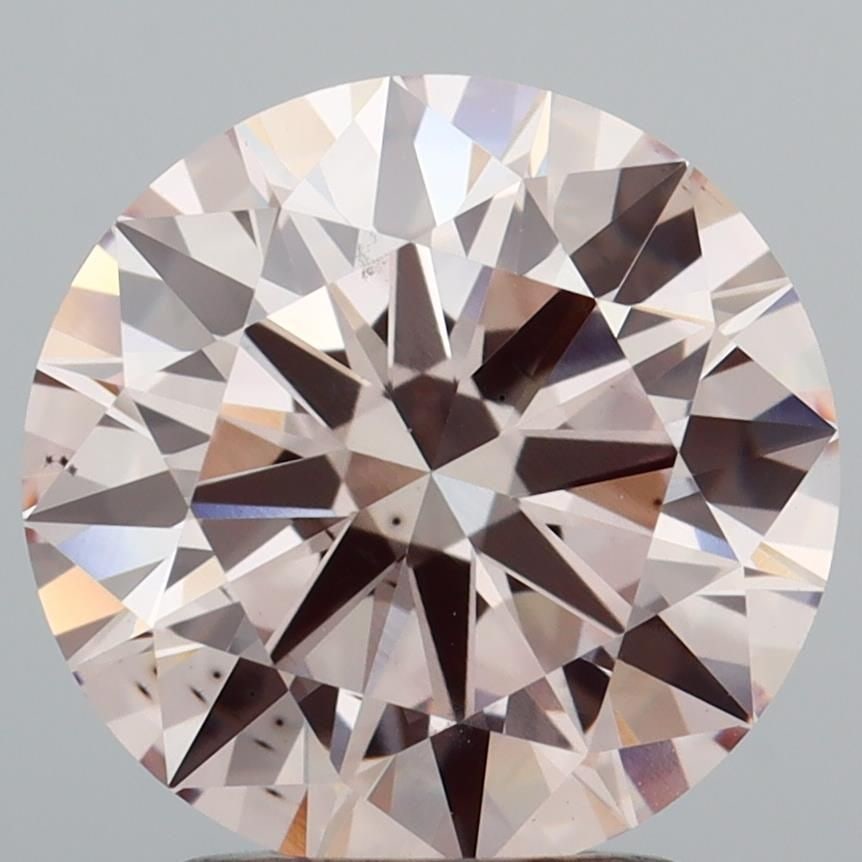 Ideal Loose Diamond - ROUND 2.51ct Fancy Brownish Pink VS2: Ideal Loose Diamond - ROUND 2.51ct Fancy Brownish Pink VS2 Source: This is a real non-mined Diamond that has been grown in a lab Shape: ROUND Carats: 2.51 Color: Fancy Brownish Pink Certification: