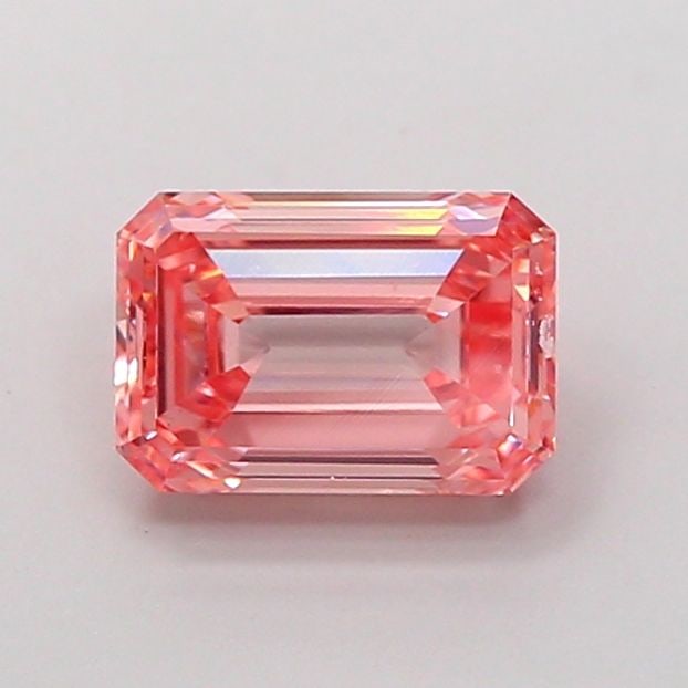 Loose Diamond - EMERALD 1.57ct Fancy Vivid Pink VS1: Loose Diamond - EMERALD 1.57ct Fancy Vivid Pink VS1 Source: This is a real non-mined Diamond that has been grown in a lab Shape: EMERALD Carats: 1.57 Color: Fancy Vivid Pink Certification: IGI