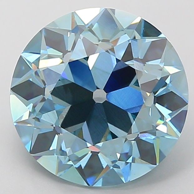 Loose Diamond - EUROPEAN CUT 4.07ct Fancy Vivid Blue VS1: Loose Diamond - EUROPEAN CUT 4.07ct Fancy Vivid Blue VS1 Source: This is a real non-mined Diamond that has been grown in a lab Shape: EUROPEAN CUT Carats: 4.07 Color: Fancy Vivid Blue Certification: I